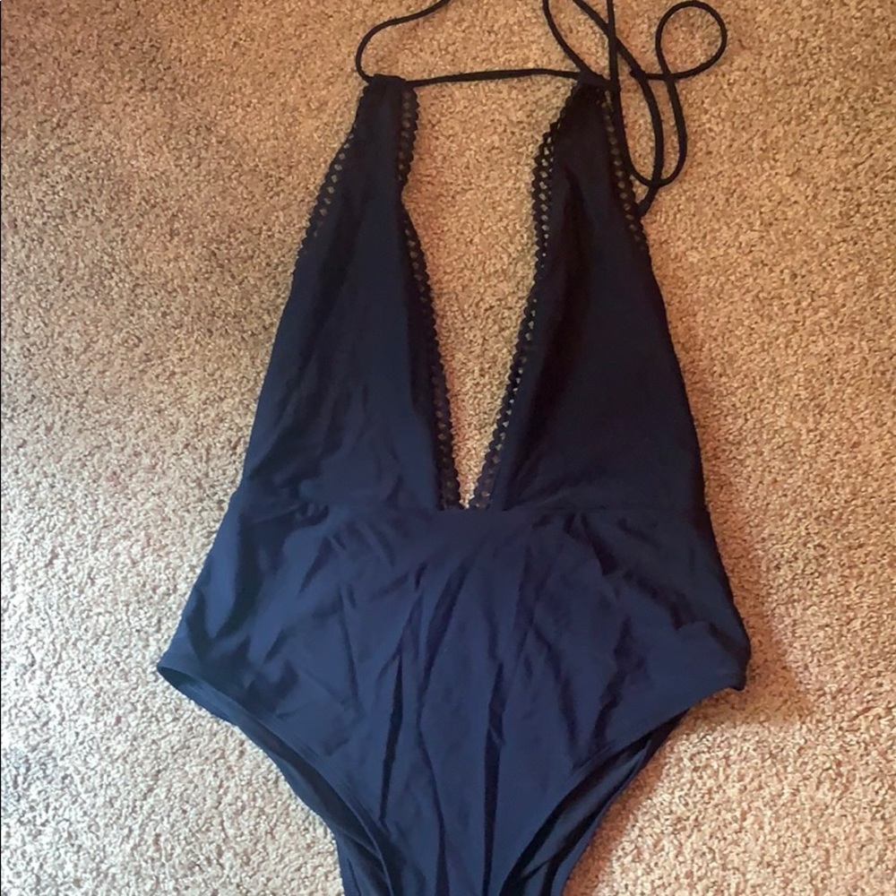 Blue bathing suit